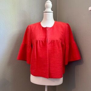 LOFT Rich Orange Textured Jacket